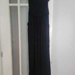 Strapless Black Maxi Dress